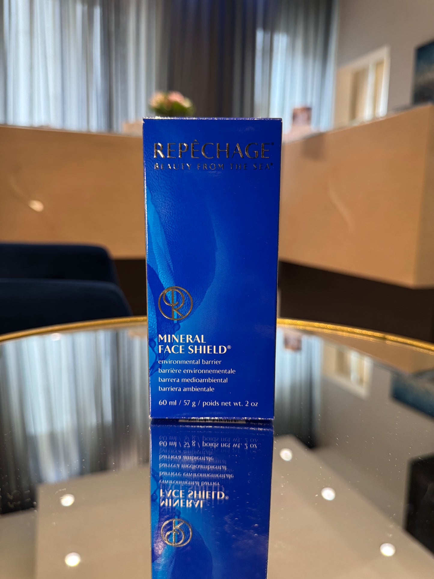 Mineral face shield Hydra Blue