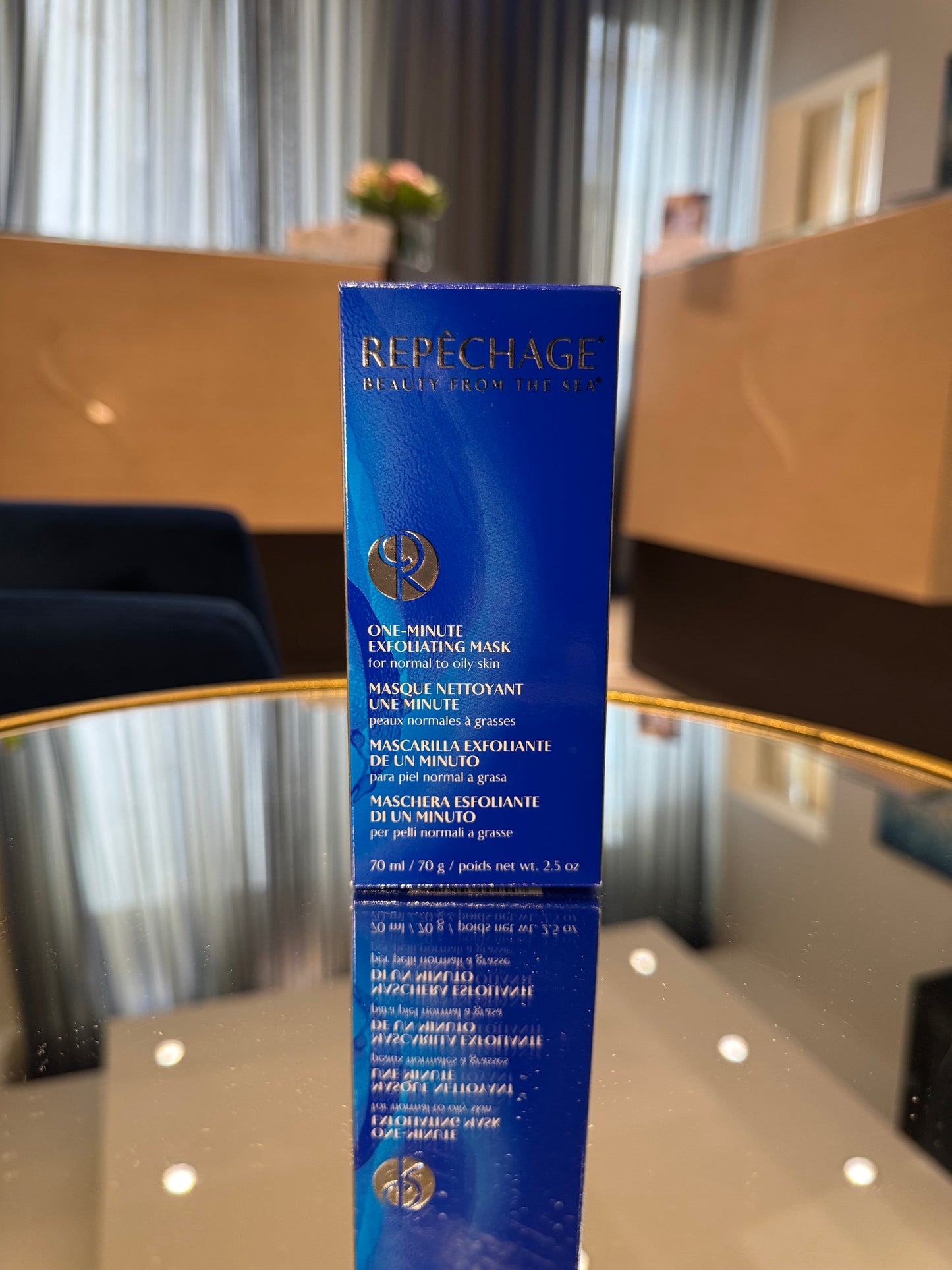One minute exfoliating mask Hydra Blue